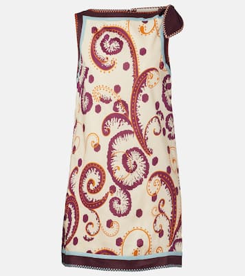 Wilson printed linen and silk minidress | Alémais