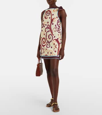 Wilson printed linen and silk minidress | Alémais