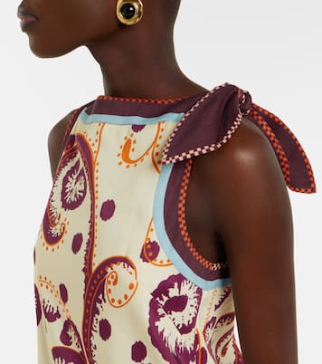 Wilson printed linen and silk minidress | Alémais