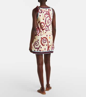 Wilson printed linen and silk minidress | Alémais