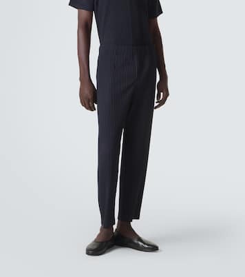 Basics pleated straight pants | Homme Plissé Issey Miyake