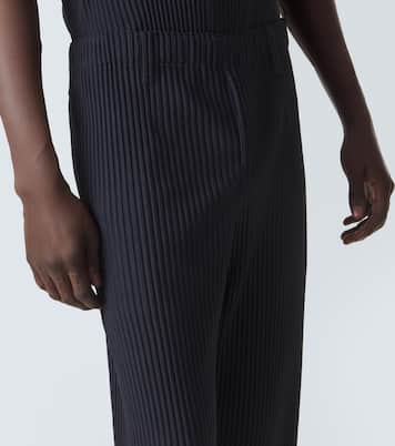 Basics pleated straight pants | Homme Plissé Issey Miyake