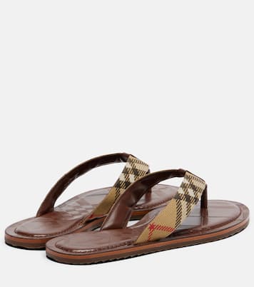 Pavilion Buberry Check thong sandals | Burberry