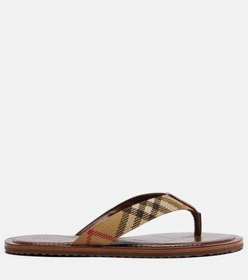 Pavilion Buberry Check thong sandals | Burberry