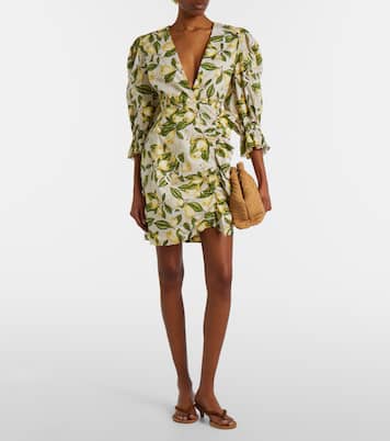 Robe imprimée en coton mélangé | Adriana Degreas