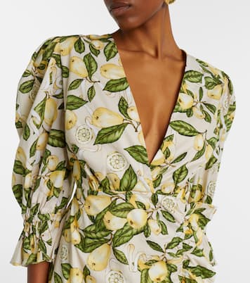 Robe imprimée en coton mélangé | Adriana Degreas