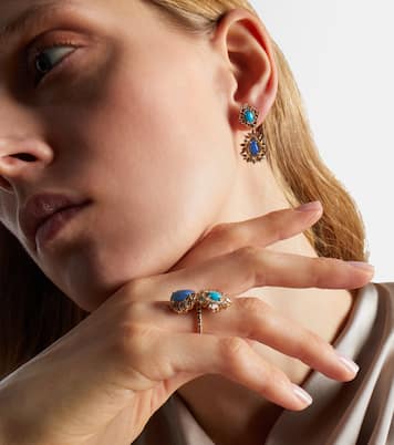 Ring aus 18kt Gelbgold (750/1000) mit Edelsteinen | Suzanne Kalan