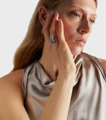 Ring aus 18kt Gelbgold (750/1000) mit Edelsteinen | Suzanne Kalan