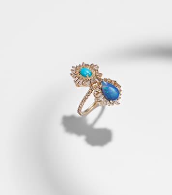 Ring aus 18kt Gelbgold (750/1000) mit Edelsteinen | Suzanne Kalan