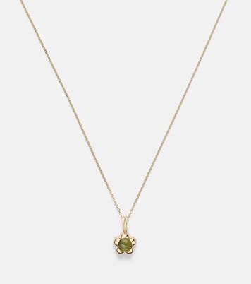 Kensington 14kt gold necklace with peridot | Stone and Strand