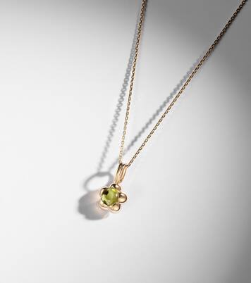 Kensington 14kt gold necklace with peridot | Stone and Strand