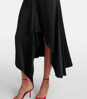 Asymmetrisches Midikleid aus Crêpe | Victoria Beckham