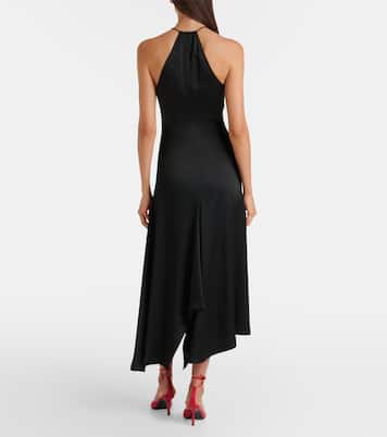 Asymmetrisches Midikleid aus Crêpe | Victoria Beckham