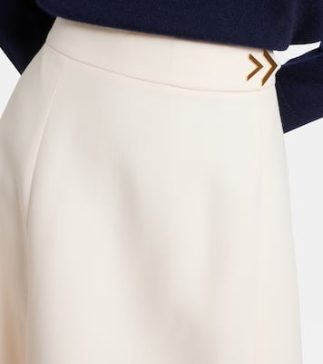 VGold Crepe Couture midi skirt | Valentino