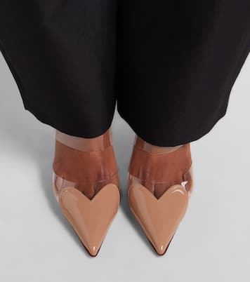 Le Cœur patent leather and PU mules | Alaïa