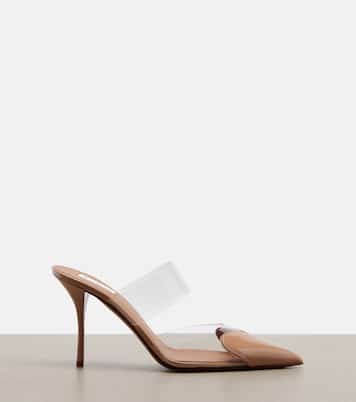 Le Cœur patent leather and PU mules | Alaïa