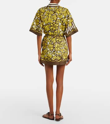 Mona printed hemp wrap skirt | Alémais
