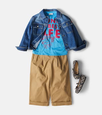 x Mr. Men Little Miss cotton jersey T-shirt | Gucci Kids