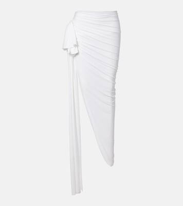 Diana asymmetric draped maxi skirt | Norma Kamali