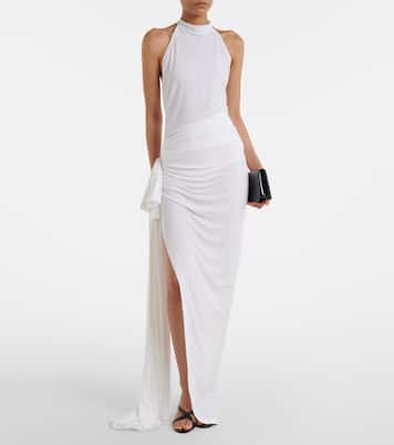 Diana asymmetric draped maxi skirt | Norma Kamali