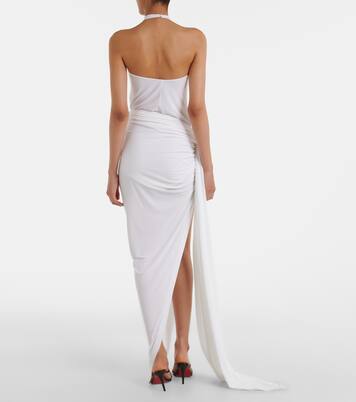 Diana asymmetric draped maxi skirt | Norma Kamali