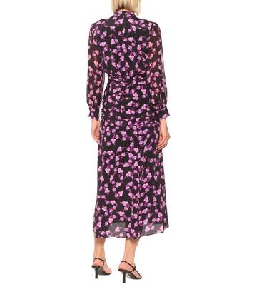 Robe chemise midi Radiant Leaves imprimée en soie mélangée | Dorothee Schumacher