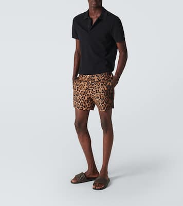 Short-sleeved cotton polo shirt | Tom Ford