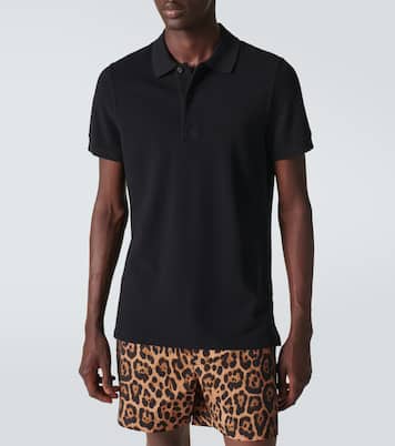 Short-sleeved cotton polo shirt | Tom Ford