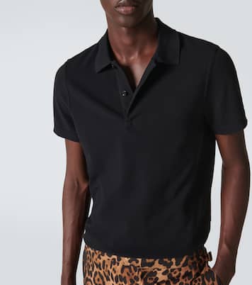 Short-sleeved cotton polo shirt | Tom Ford