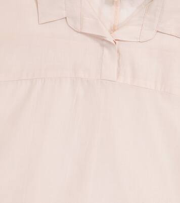 Tetra cotton blouse | Caramel