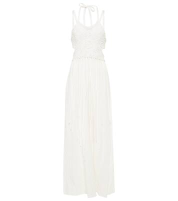 Maxikleid aus Seide und Leinen | Chloé