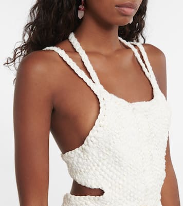 Maxikleid aus Seide und Leinen | Chloé