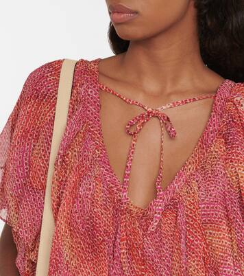 Robe Amelie imprimée en soie | Isabel Marant