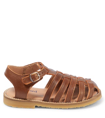 Braided leather sandals | Petit Nord
