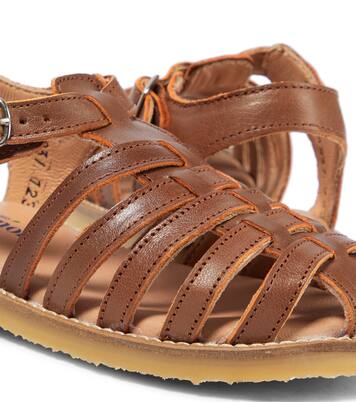 Braided leather sandals | Petit Nord