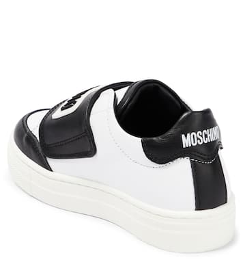 Logo leather sneakers | Moschino Kids