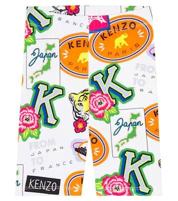Journey printed cotton–blend shorts | Kenzo Kids