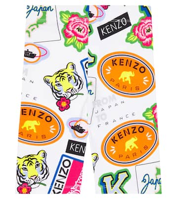 Journey printed cotton–blend shorts | Kenzo Kids