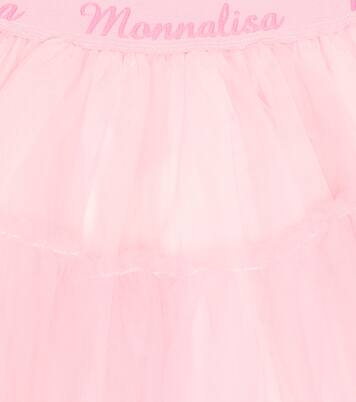 Jupe en tulle à logo | Monnalisa