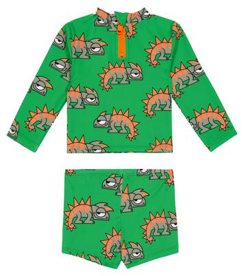 Printed rashguard and swim trunks set | Stella McCartney Kids