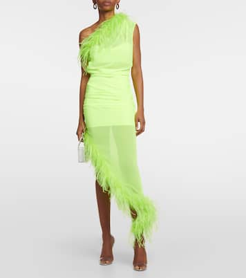 Robe midi à plumes | Giuseppe di Morabito