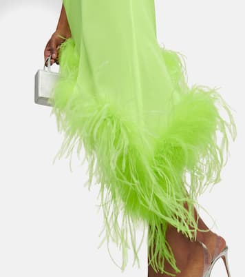 Robe midi à plumes | Giuseppe di Morabito