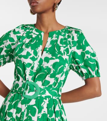Robe midi Lindy en coton à fleurs | Diane von Furstenberg