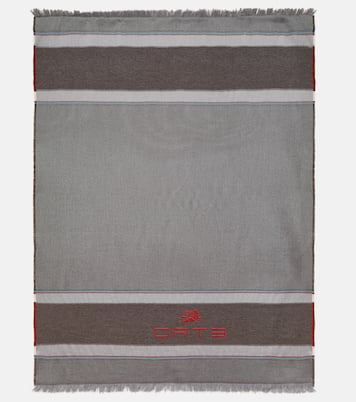 Embroidered wool and cashmere throw | Etro