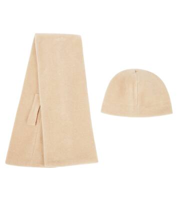 Baby Set aus Mütze und Schal aus Fleece | Il Gufo