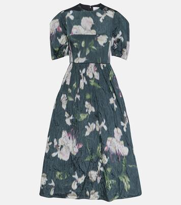 Robe midi à fleurs | Erdem