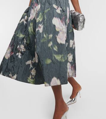 Robe midi à fleurs | Erdem