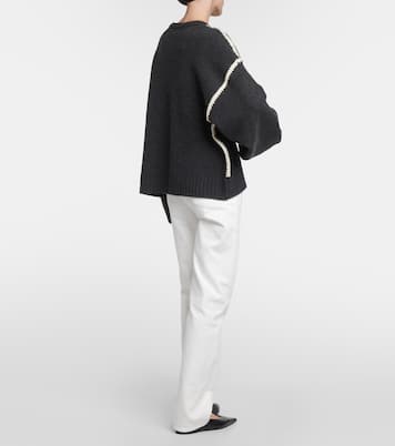 Pull brodé en laine et cachemire | Toteme