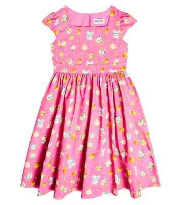 Teddy Bear cotton dress | Moschino Kids