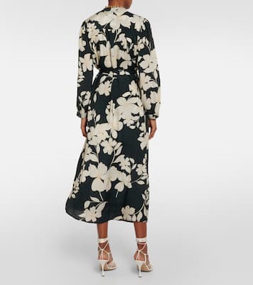 Josepha floral midi dress | Velvet